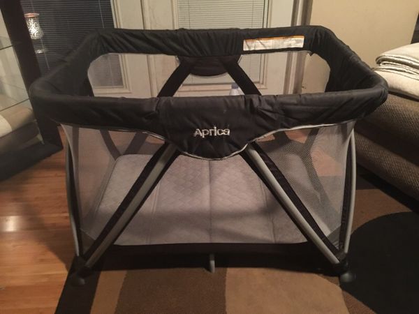 Aprica One Strap Fold Up Travel Crib For Sale In Tampa Fl Offerup