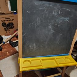 Chalk and Dry Erase Easel Double Sided with Storage