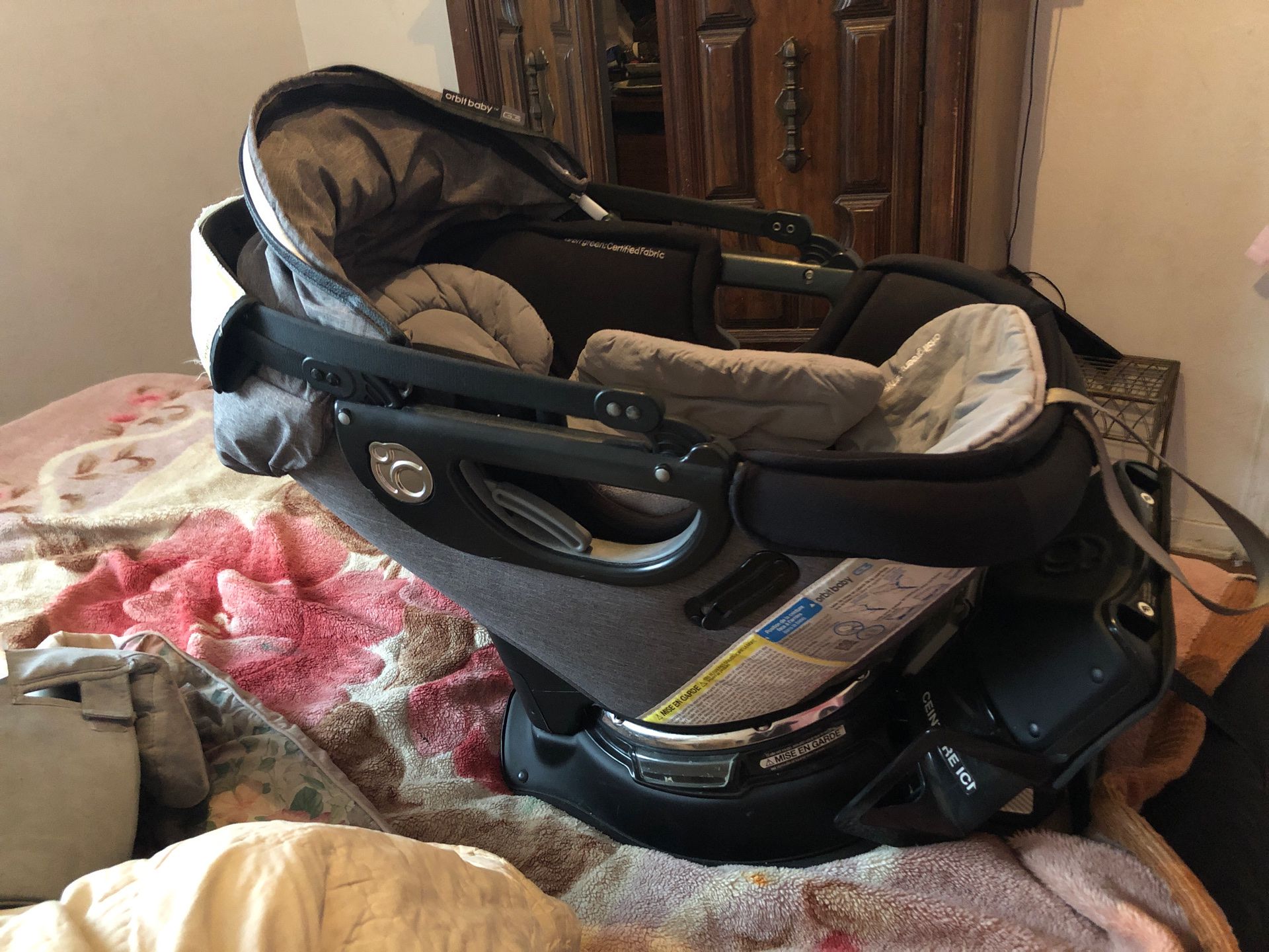 Orbit g3 infant car seat gray $75 obo