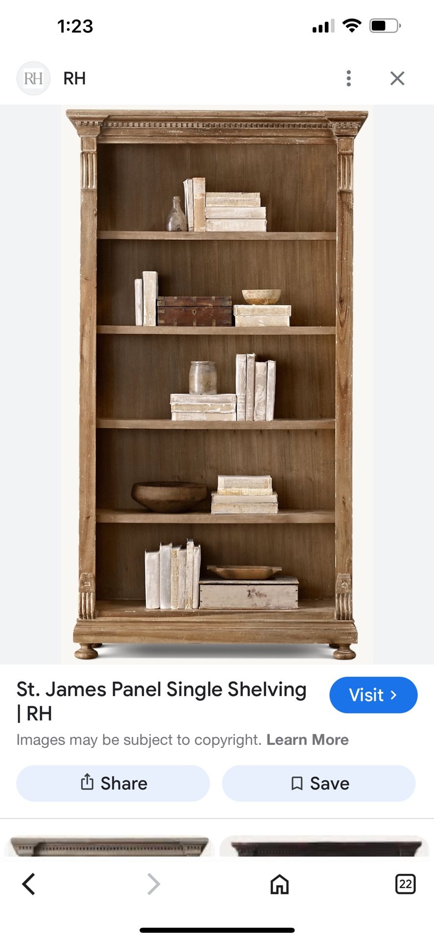 Single Tall Shelving