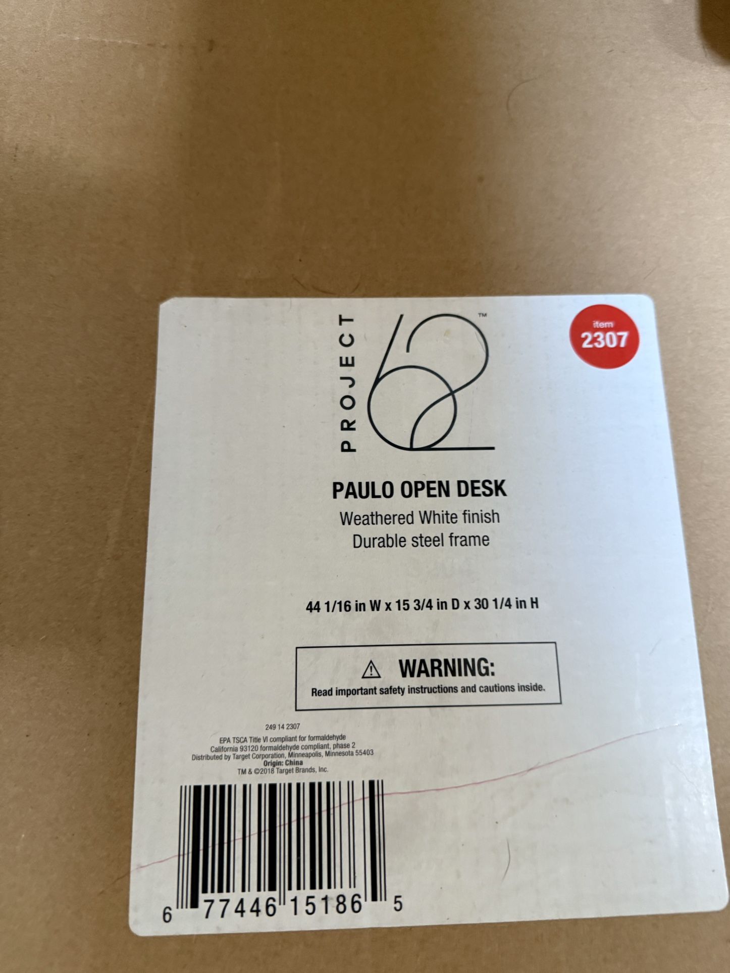 Project 62 Paulo Wood Writing Desk