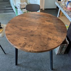 35.5" Round Table Wood 
