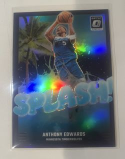 2024-25 Donruss Optic Splash! Prizm Anthony Edwards #7 🔥🔥⭐️🐐💪😱💯🏀🙏