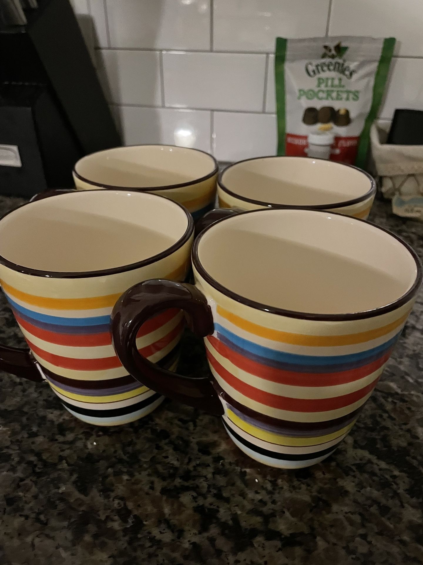 Set Of Four Coffee Mugs As Seen On Two And A Half Men Tv Show