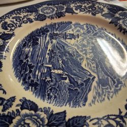 Blue Loch Transfer  Ware Scolland  England  Plate
