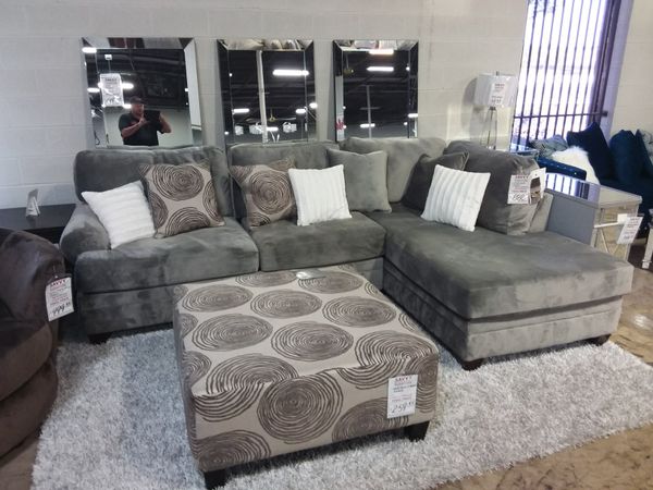 Albany Smoke Teddy Bear Soft Sectional Sofa For In Dallas Tx Offerup