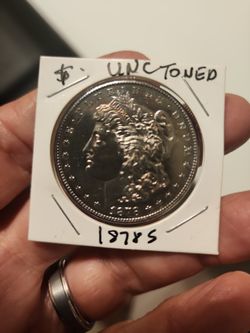 1878 S Morgan Silver Dollar Uncirculated Toned