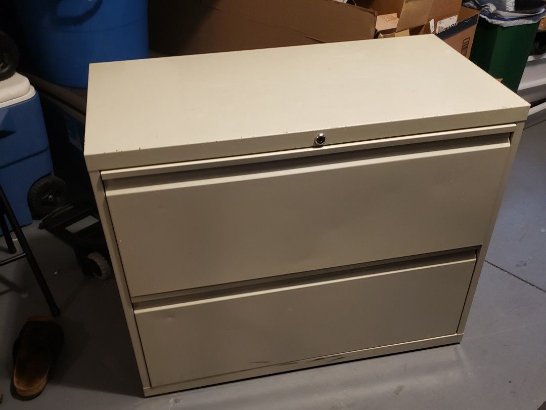 2 Drawer Metal File Cabinet 