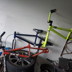 3 Bmx Frame Sets Gt, Dyno, Dan's Comp