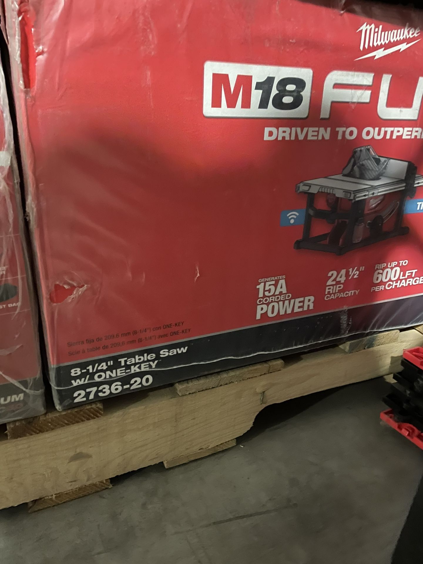 M18 FUEL ONE-KEY 18-Volt Lithium-Ion Brushless Cordless 8-1/4 in. Table Saw (Tool-Only)