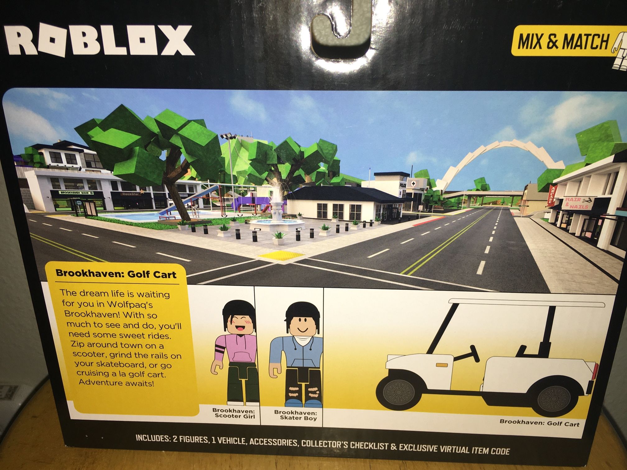 Figura de Ação ROBLOX Brookhaven: Golf Cart (Idade Mínima: 6)