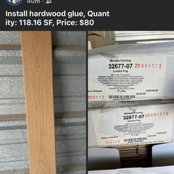Glue hard wood