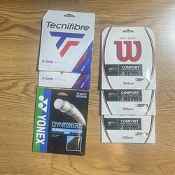 New Tennis String 6 NEW Packs Never Opened