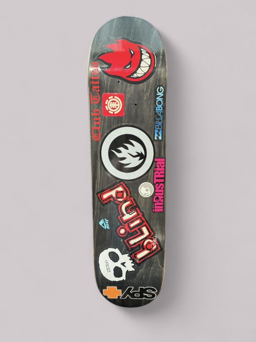 Industrial Rideshop Skateboard Deck Black 7.8 In