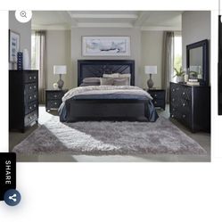 New King Bedroom Set 4 Pieces 