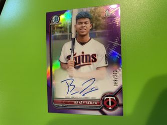 Bryan Acuna Purple Auto 68/250