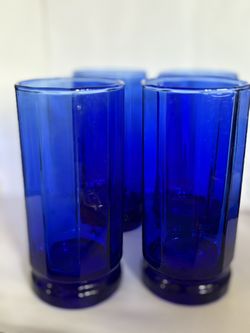 Anchor Hocking Cobalt Tumblers