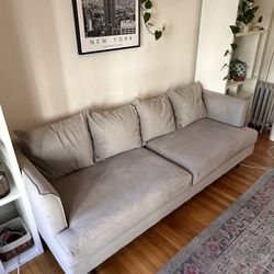 Gus brand Grey Soft Chenille Style Couch