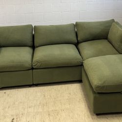 New In Box - Olive Green Sectional Cloud Couch - Free Delivery