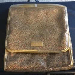 New Travel Makeup Jewelry Gold Bag 