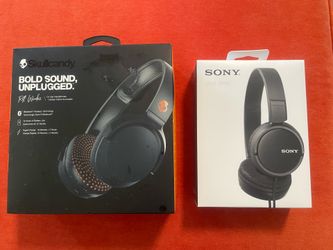 Sony and SkullCandy headphones