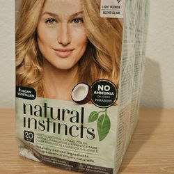 Clairol Natural Instincts Hair Color 9 Light Blonde Pack of 3 New in Box Vegan