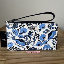Kate Spade medium L-zip wristlet 