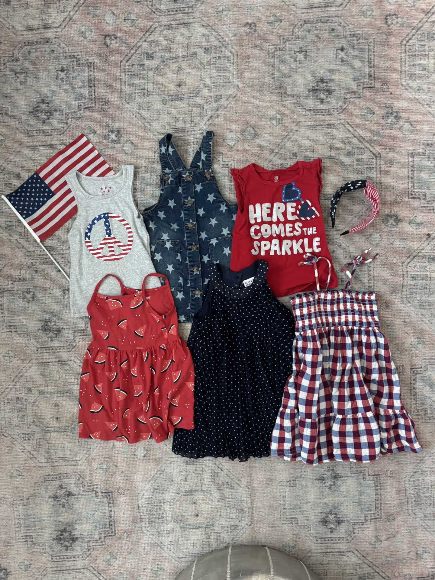 Girls Fourth Of July Clothes 3t-5t
