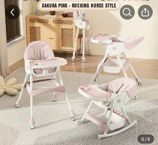 Brand New In Box 📦 PINK High Chair