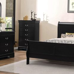 Queen 5 Piece Bedroom Set in Ebony