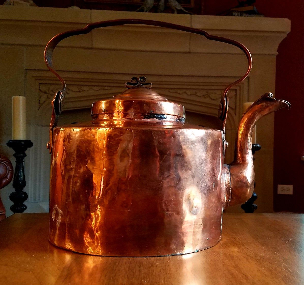 Copper tea kettle