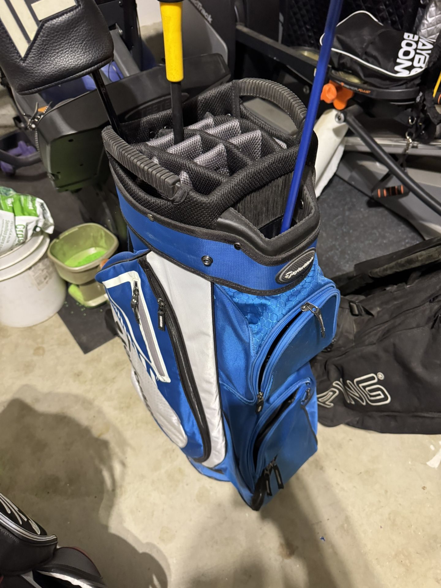 TaylorMade Golf Bags + Ping Zing Golf Clubs