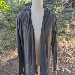 Abercrombie & Fitch Charcoal Cardigan Hoodie