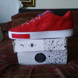 Puma X Daily Paper Court Platform S "High Risk Red" Sizes 12 & 13