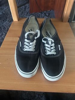 Vans Authentic Black Canvas Low-Top Sneakers