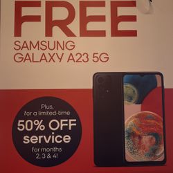 Samsung Galaxy A23 & 3 Months of Discounted Service 