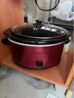 Hamilton Beach 5-Quart Slow Cooker (4.7L) – Red