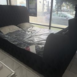 😴💤NEW!! Fireplace LED Screen Bed Frame TV Lift mount STILL IN BOX!💤😴