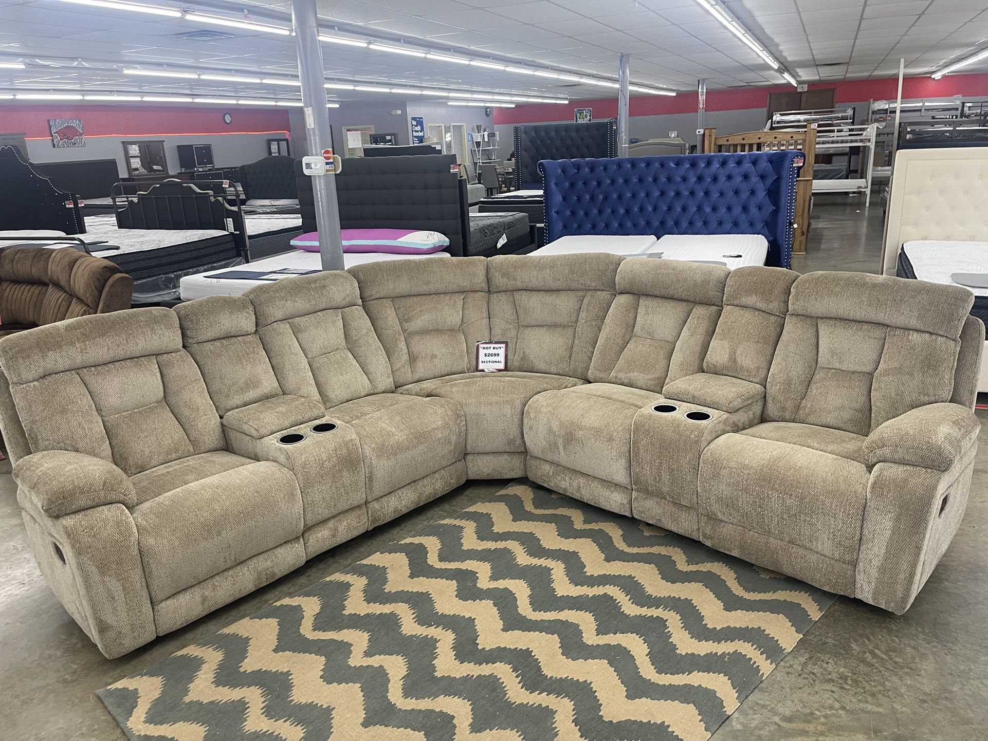Reclining Sectional On Sale Now‼️‼️