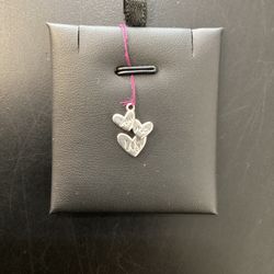 James Avery 925 Silver Triple Heart “ You Me Us” Charm 