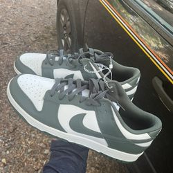 Nike White/ Vintage Green Dunks