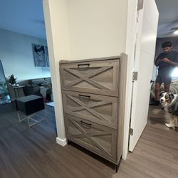 3 Drawer Shoe Holder Cabinet 