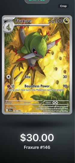 Fraxure 146/086 Pokémon Card BLK EN