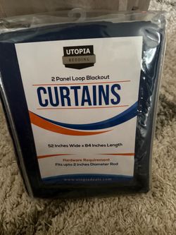 Utopia Bedding 2-Panel Blackout Curtains 52x84
