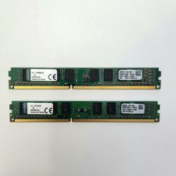 Kingston 8GB (4gb x 2) DDR3 RAM PC Desktop Memory Modules, Tested!