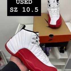 USED Air Jordan 12 cherry SZ 10.5