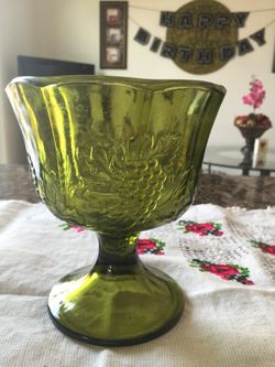 Green vase