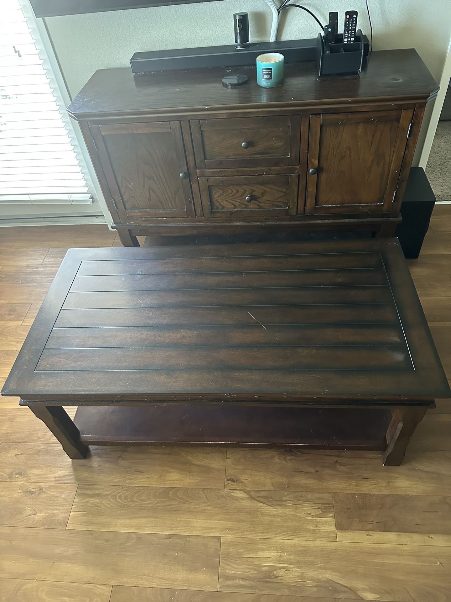 Coffee Table and End Tables