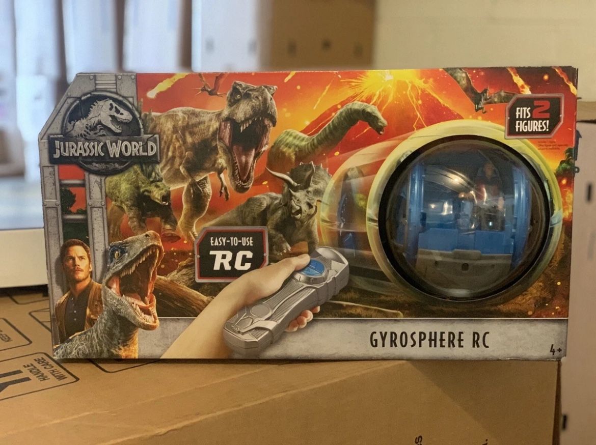 Jurassic World GYROSPHERE RC with Owen Action Figure Remote Control New Sealed