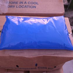 Ice packs. 3# each, Commercial NEW - 12 pack